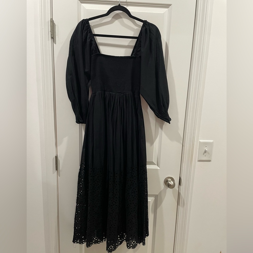 Free People Black Perfect Storm Long Sleeve Dress